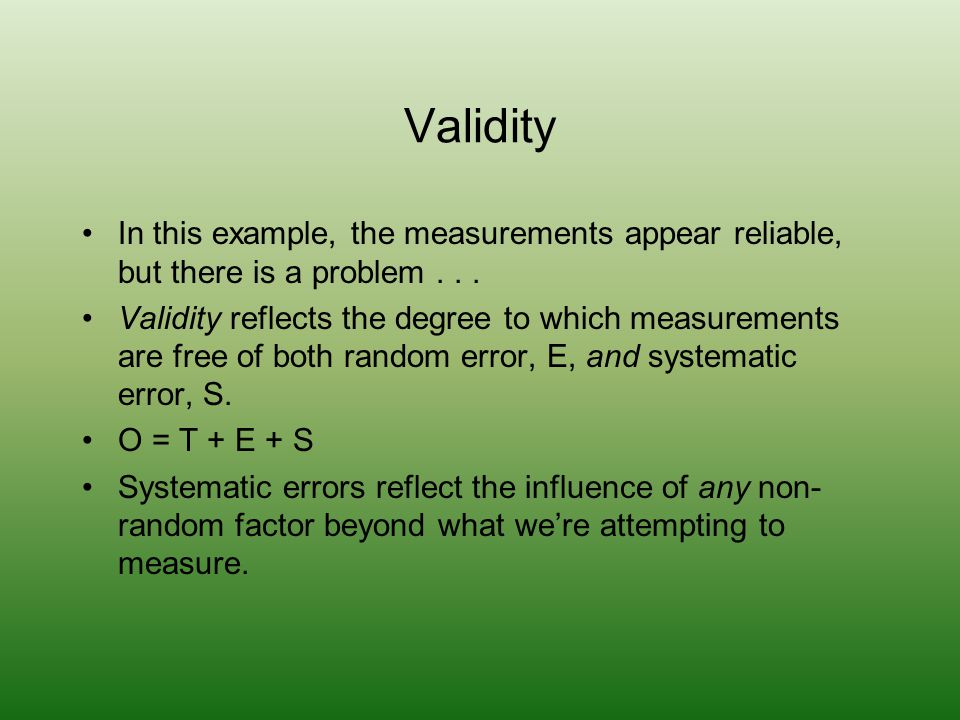 Validity Examples